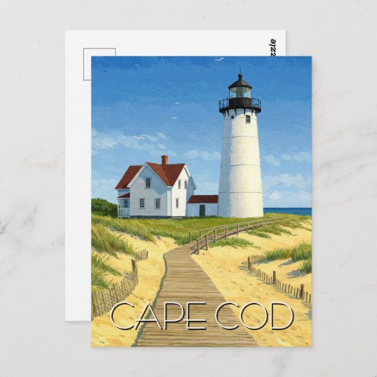 Cape Cod Travel Briefkaart (Voorkant / Achterkant)