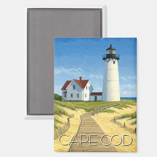 Cape Cod Travel Magneet (Voorkant / Achterkant)