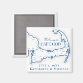 Cape Cod Trouwfavoriet Magneet (Voorkant / Achterkant)