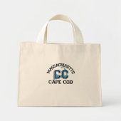 Cape Cod "Varsity"-ontwerp. Mini Tote Bag (Voorkant)