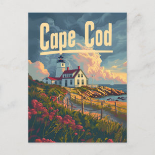 Cape Cod-Vintage Briefkaart