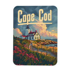 Cape Cod-Vintage Magneet