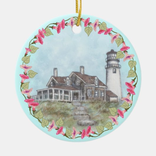 Cape Cod-vuurtoren Keramisch Ornament (Voorkant)