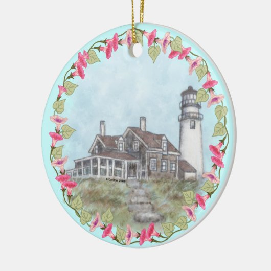 Cape Cod-vuurtoren Keramisch Ornament (Links)