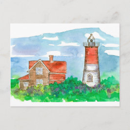 Cape Cod vuurtoren schets Briefkaart