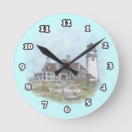 Cape Cod Vuurtorenklok Ronde Klok (Voorkant)