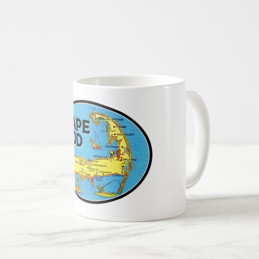 Cape Cod Witte Mok (Voorkant rechts)
