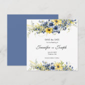 Cape Cod Zomer Bloemenbruiloft Save the Date Kaart (Voorkant / Achterkant)