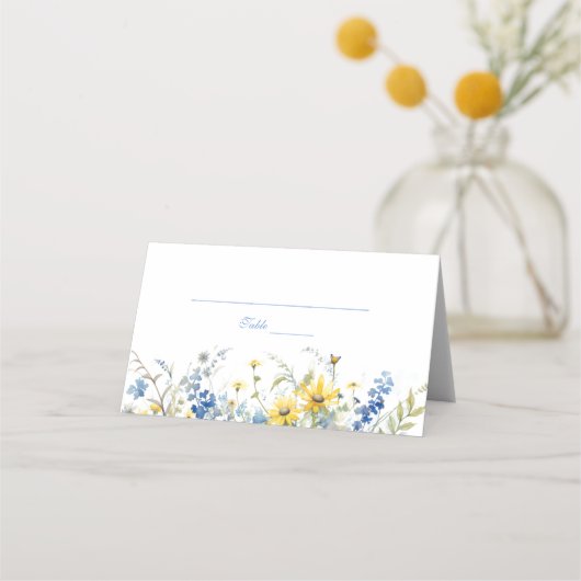 Cape Cod Zomertuin Bloemenbruiloft Plaatskaartje (Voorkant)