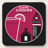 Cape Codder Cocktail Bier Onderzetter (Voorkant)