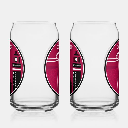 Cape Codder Cocktail Blikvorm Glas (Links)