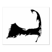 Cape Code Massachusetts kaart Rubberstempel (Afrduk)