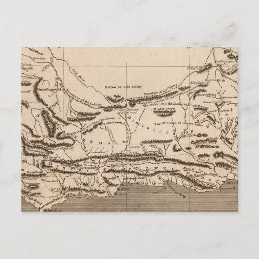 Cape Colony Map door Arrowsmith Briefkaart (Voorkant)