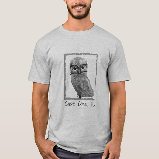 Cape Coral Burrowing Owl Apparel T-shirt (Voorkant)