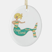 Cape Coral, FL Mermaid Keramisch Ornament (Rechts)