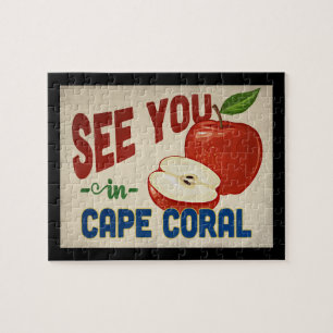 Cape Coral Florida Apple - Vintage Travel Legpuzzel