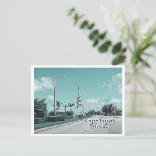 CAPE CORAL FLORIDA BRIEFKAART (Staand voorkant)