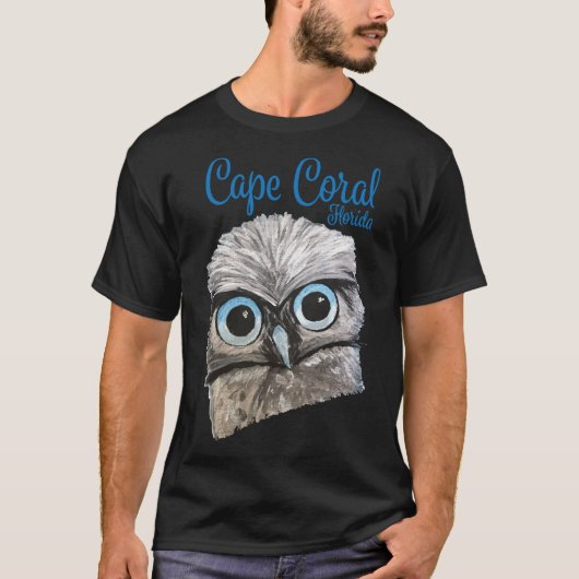 Cape Coral Florida Burrowing Owl T-shirt (Voorkant)