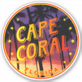 Cape Coral Florida, Cape Coral Sticker (Voorkant)