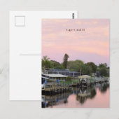 Cape Coral, Florida kanaal Briefkaart (Voorkant / Achterkant)