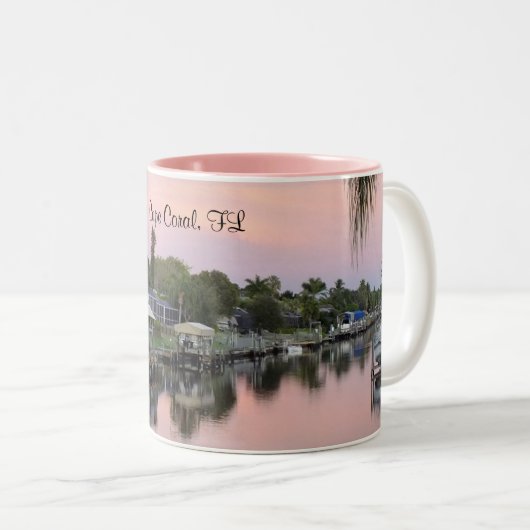 Cape Coral, Florida kanaal, Tweekleurige Koffiemok (Voorkant rechts)