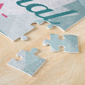 Cape Coral Florida Pink Flamingo Retro Legpuzzel (Zijkant)