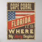 Cape Coral Florida Poster (Voorkant)