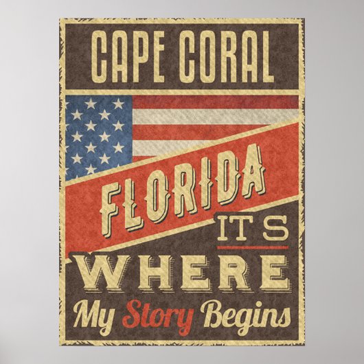 Cape Coral Florida Poster (Voorkant)