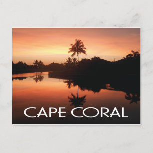 Cape Coral Florida Sunset Briefkaart