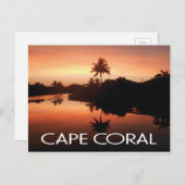 Cape Coral Florida Sunset Briefkaart (Voorkant / Achterkant)