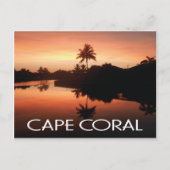 Cape Coral Florida Sunset Briefkaart (Voorkant)
