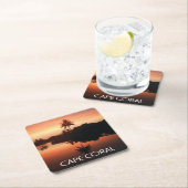 Cape Coral Florida Sunset Kartonnen Onderzetters (Insitu)