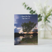 Cape Coral park Canal zonsondergang Briefkaart (Staand voorkant)