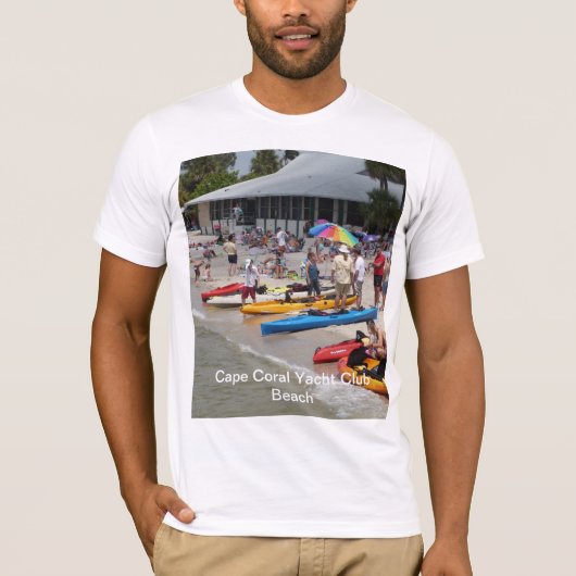Cape Coral Yacht Club Beach T-shirt (Voorkant)