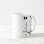 Cape Dory 36 Mok jacht (Voorkant rechts)