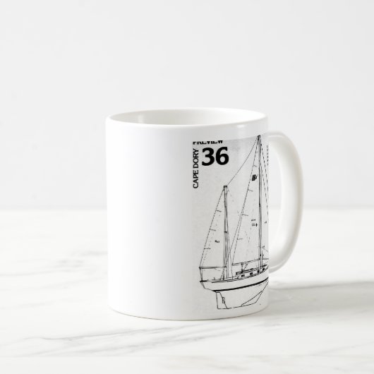 Cape Dory 36 Mok jacht (Voorkant rechts)