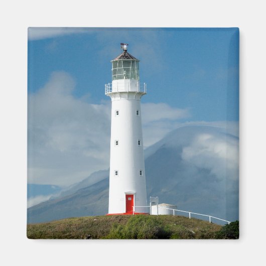 Cape Egmont-vuurtoren en Mt Taranaki/Mt Magneet (Voorkant)
