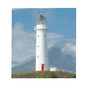 Cape Egmont-vuurtoren en Mt Taranaki/Mt Notitieblok