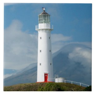 Cape Egmont-vuurtoren en Mt Taranaki/Mt Tegeltje