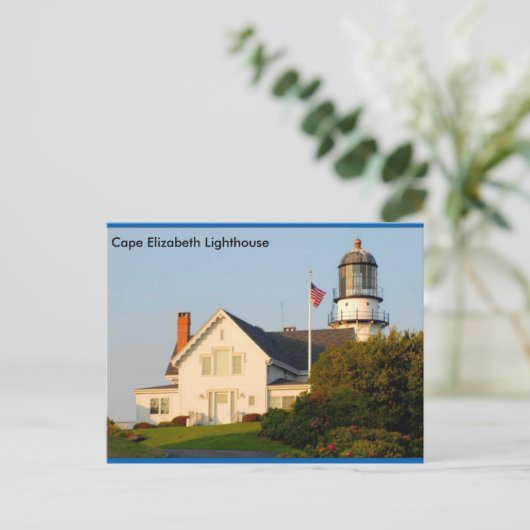 Cape Elizabeth Lighthouse Briefkaart (Staand voorkant)