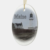 Cape Elizabeth Lighthouse Keramisch Ornament (Links)