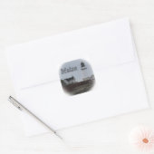 Cape Elizabeth Lighthouse Vierkante Sticker (Envelop)