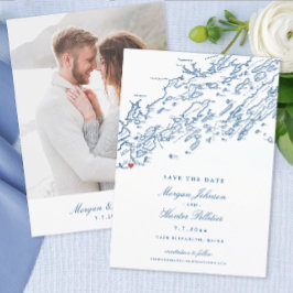 Cape Elizabeth Maine Kaart Elegant Wedding
