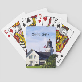 Cape Elizabeth Maine Vuurtoren Foto personaliseren Pokerkaarten