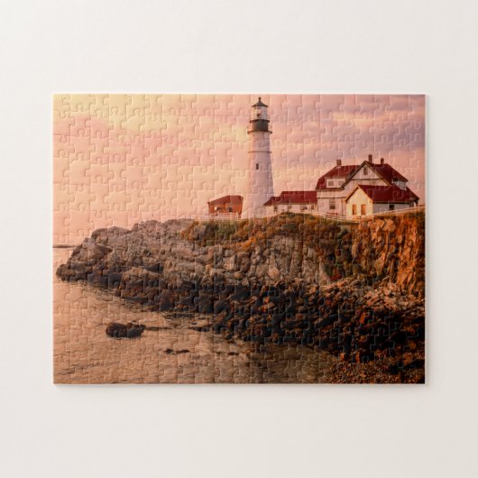 Cape Elizabeth | Portland Head Light | Maine Legpuzzel (Horizontaal)