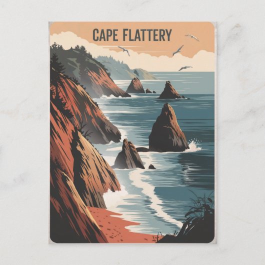 Cape Flattery Briefkaart (Voorkant)