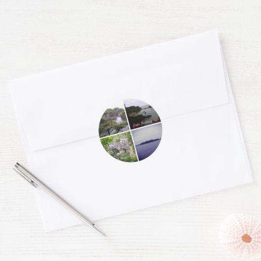 Cape Flattery round sticker (Envelop)
