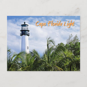 Cape Florida Lighthouse, Key Biscayne Briefkaart
