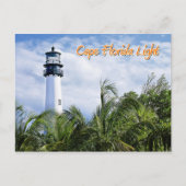 Cape Florida Lighthouse, Key Biscayne Briefkaart (Voorkant)