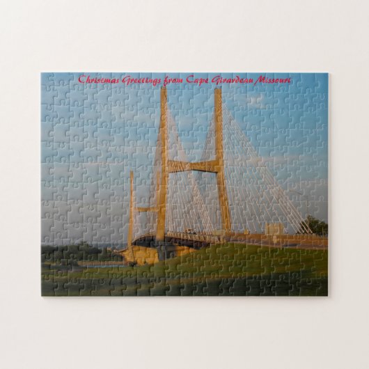 Cape Girardeau Missouri. Kerstgroeten Legpuzzel (Horizontaal)